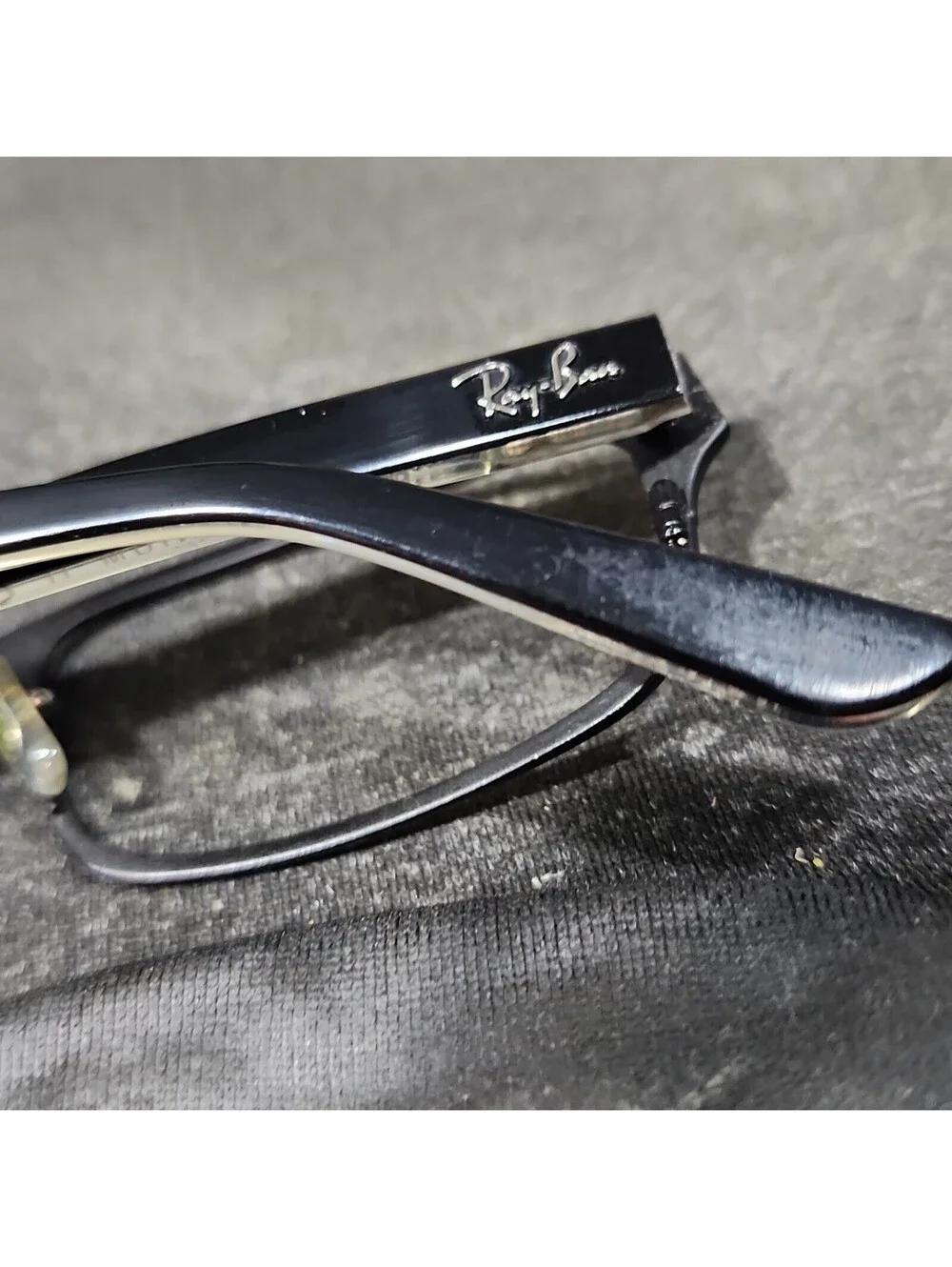 Ray Ban RB8613 1012 Black Metal Rectangle Eyeglasses Frame 51-17 140